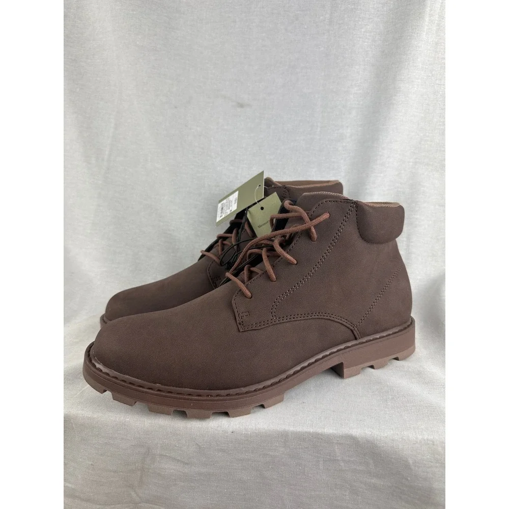 Goodfellow & Co Maynard Men Brown Lace Up Memory Foam Ankle Boots 10.5 098004293